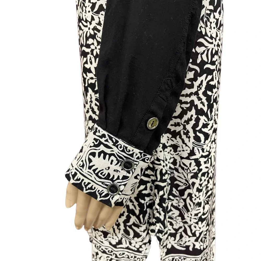 Soft Surroundings Button Shirt Mini Dress/Tunic Size Medium
